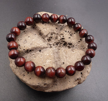 Bracelet Lithothérapie en Oeil de Taureau - Protection, force, courage.