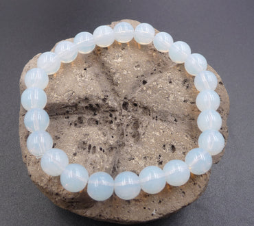 Bracelet en Opalite naturelle - Espoir, pureté, amour