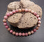 Bracelet en Rhodochrosite naturelle d'Argentine boules 6 mm
