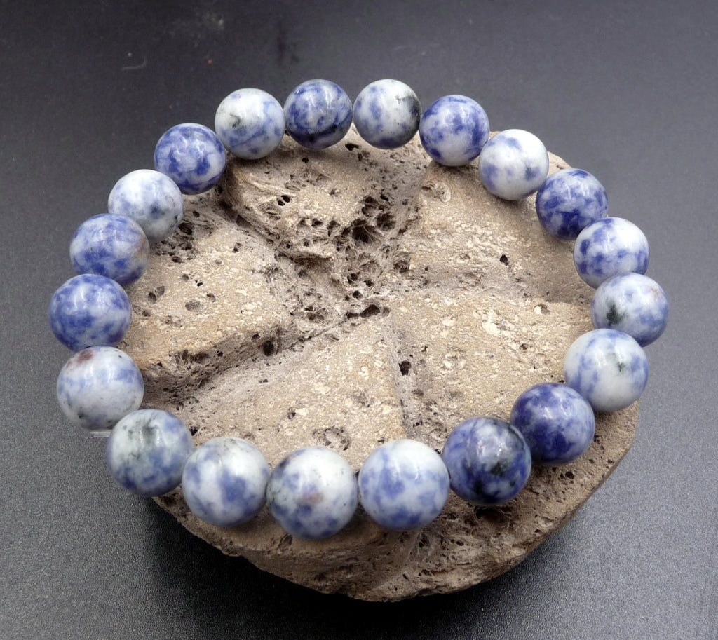 Bracelet Lithothérapie en Sodalite - Confiance et sérénité 10 mm