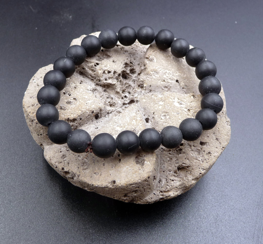 Bracelet en pierre de guérison Stone Needle ou Byan Shi. Anti-douleur et anti-stress