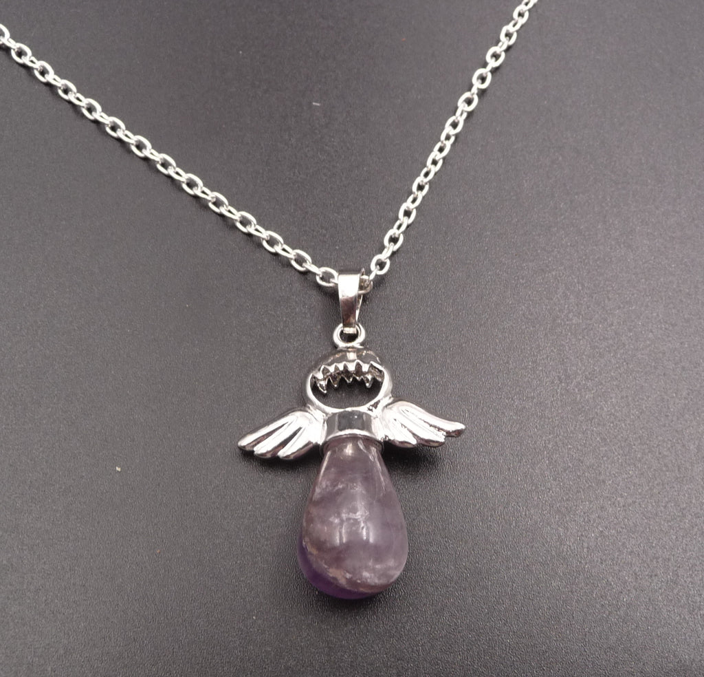 Collier "Mon Ange gardien" en Améthyste du Brésil