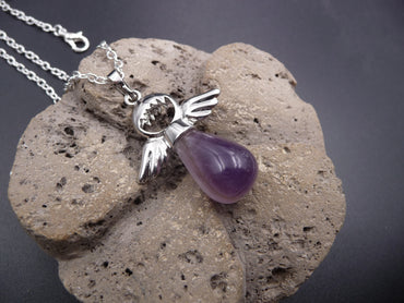 Collier "Mon Ange gardien" en Améthyste du Brésil