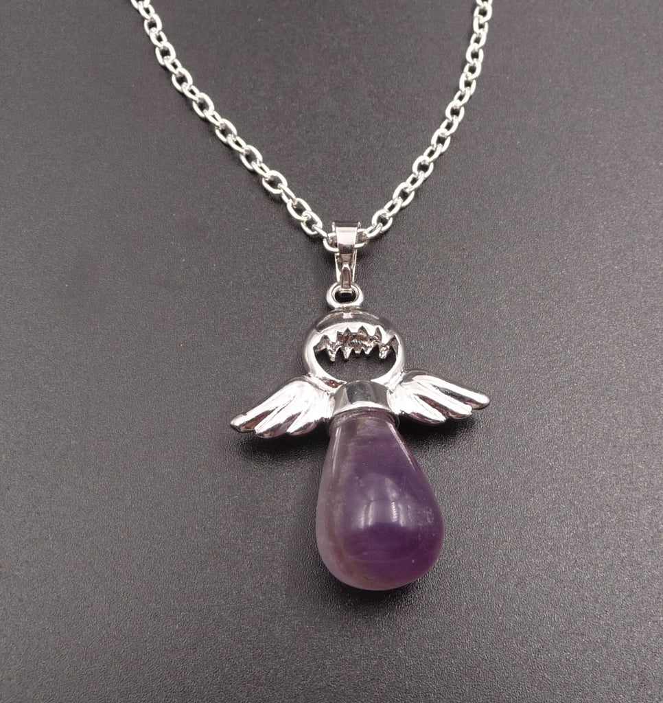 Collier "Mon Ange gardien" en Améthyste du Brésil