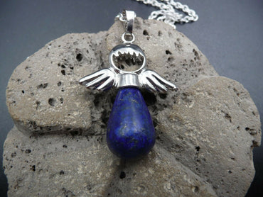 Collier "Mon Ange gardien" en Lapis Lazuli d'Aghanistan