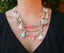 Collier multirangs bohème boho gipsy avec pompons et perles