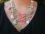 Collier multirangs bohème boho gipsy avec pompons et perles