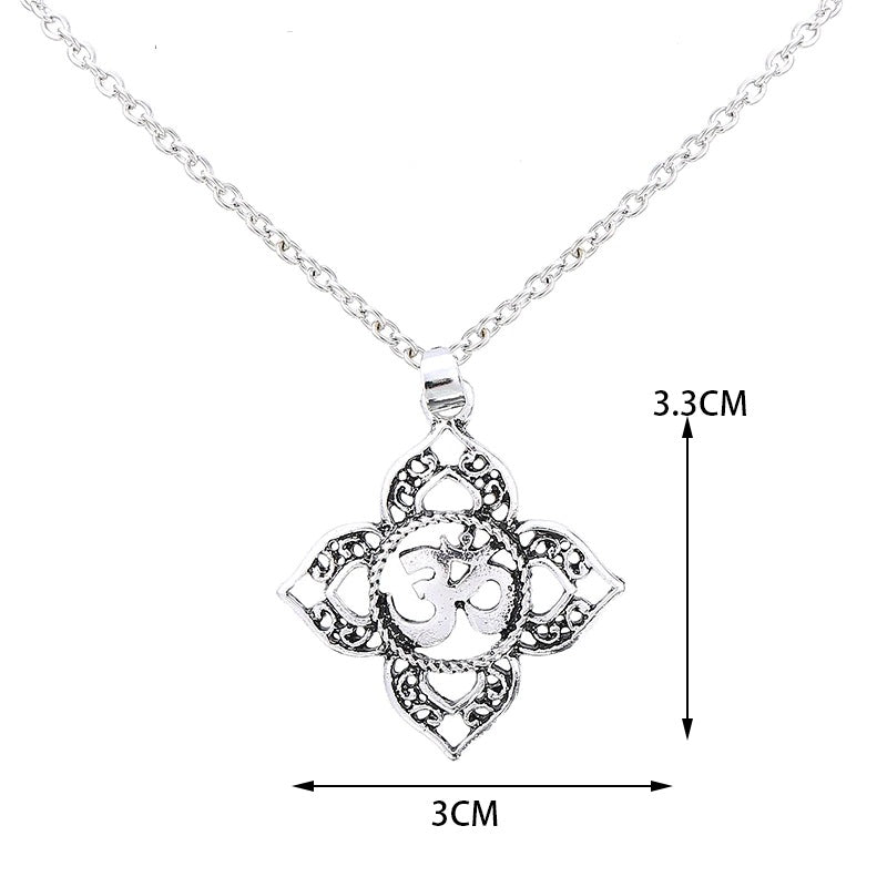 Collier avec pendentif symbôle Ôm (Aum)
