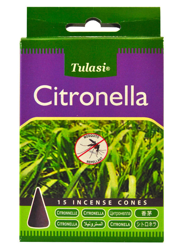 Encens Citronnelle en cônes - Anti-moustiques et insectes - 100 % naturel