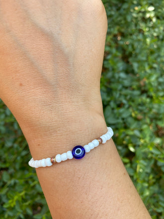Bracelet en perles mixte Adultes/Enfants - Amulette Oeil turc Nazar Boncuk