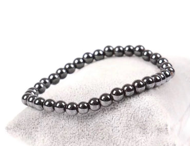 Bracelet en hématite pierres naturelles 6 mm
