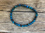 Bracelet Oeil de Tigre bleu naturel - boules 6 mm