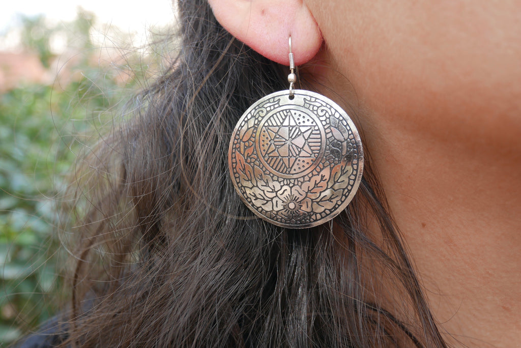 Boucles d'oreilles Calcutta orientales artisanat Inde