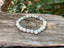 Bracelet en Amazonite naturelle 8 mm- Apaisement et anti-stress