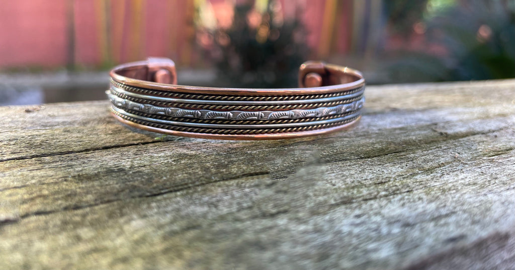 Bracelet magnétique en cuivre avec aimants Anti-Douleurs Modèle 11 –  Ethnikdeco