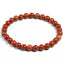 Bracelet en Jaspe rouge 6 mm- Protecteur suprême