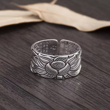 Bague Fleur de Lotus en Argent 999