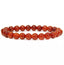 Bracelet en cornaline 6 mm- vitalité et dynamisme
