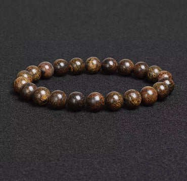 Bracelet élastique Lithothérapie en Bronzite