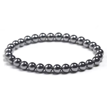 Bracelet en hématite pierres naturelles 6 mm