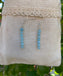 Boucles d'oreilles pendantes en Aigue Marine