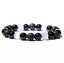 Bracelet "Triple Protection" Pierre de Lune, Onyx et pierre de Lave 8 mm