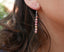 Boucles d'oreilles pendantes en Rhodochrosite