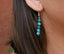 Boucles d'oreilles pendantes en Apatite naturelle