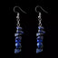 Boucles d'oreilles pendantes en Lapis Lazuli, perles forme chips