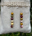 Boucles d'oreilles pendantes en Jaspe Mokaïte ou Mookaite - Crochets en argent 925