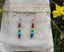 Boucles d'oreilles pendantes 7 chakras