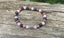 Bracelet Triple protection Grenat, Rhodonite et Quartz Rose et Bouddha 6 mm- Energie et vitalité