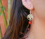 Boucles d'oreilles arbre de vie en pierres naturelles - Crochets en argent 925
