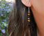 Boucles d'oreilles pendantes en Triple protection Oeil de tigre, Hématite et Onyx