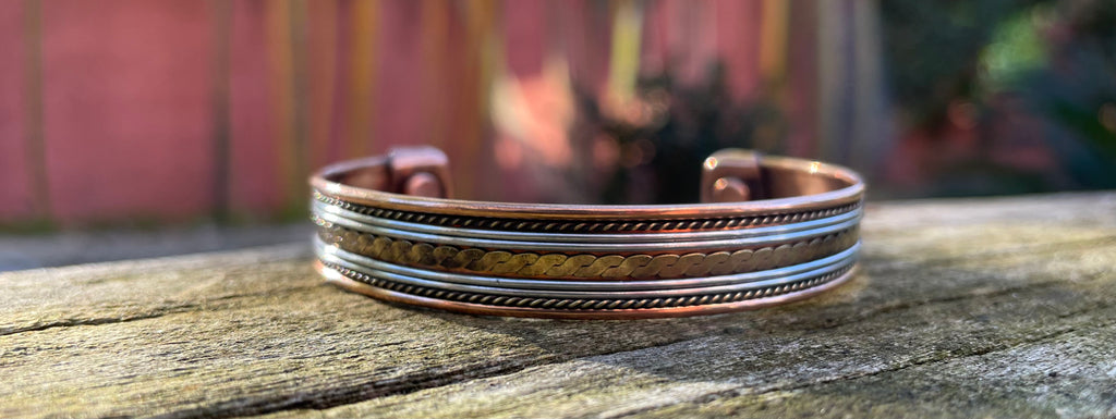 Bracelet magnétique cuivre avec aimants