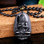 Collier en Obsidienne Noire - Bouddha Concentration