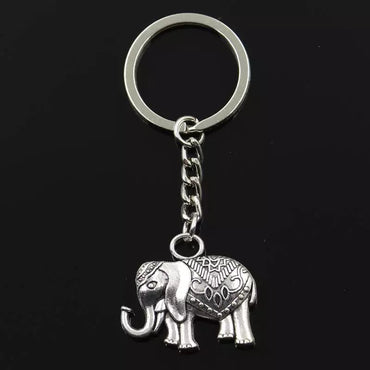 Porte-clé éléphant en métal