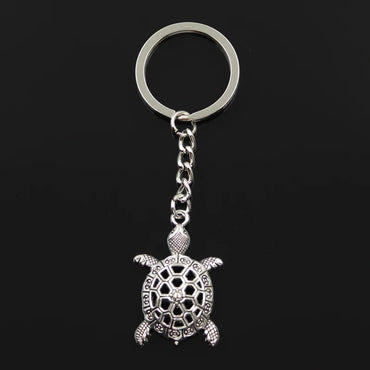 Porte-clé tortue en métal